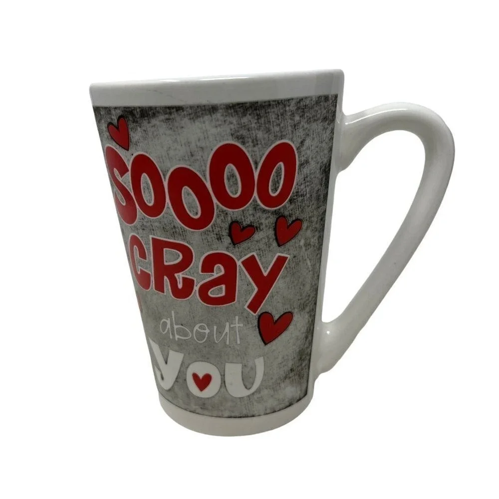 Coffee Mug Soooo Cray‎ About You Crazy Love Hearts Tea Cup